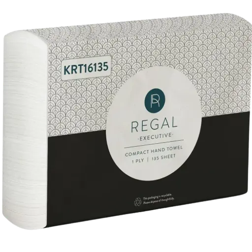 [7031153] REGAL EXECUTIVE COMPACT HAND TOWEL 250 X 190MM PACK 135