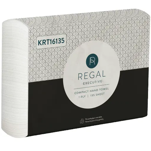 [7031153] REGAL EXECUTIVE COMPACT HAND TOWEL 250 X 190MM PACK 135