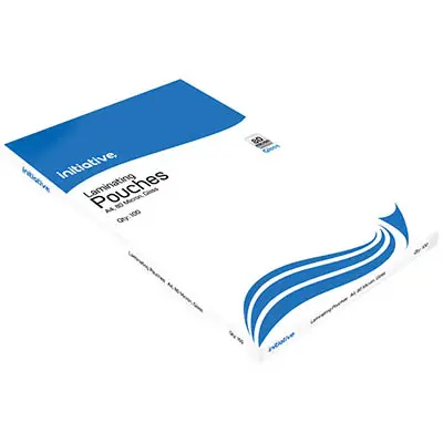[7057045] INITIATIVE LAMINATING POUCH 80 MICRON A4 CLEAR PACK 100