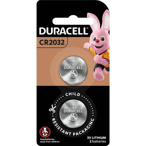 [7054045] DURACELL 2032 LITHIUM COIN 3V BATTERY PACK 2