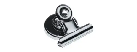 [7017021] ESSELTE BULLDOG CLIP MAGNETIC ROUND 30MM SILVER BOX 24