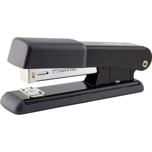 [97008822] PREMIUM HALF STRIP METAL STAPLER BLACK