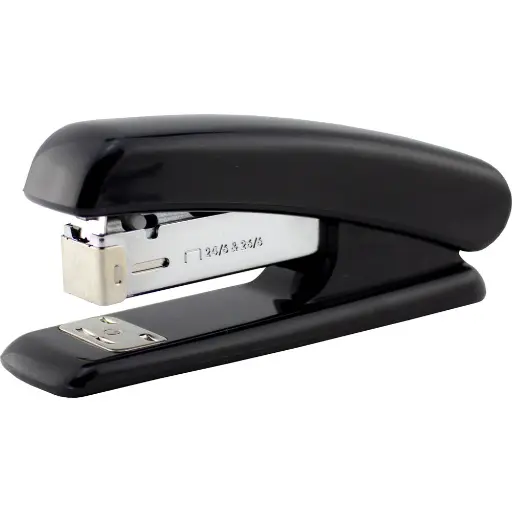 [7071787] INITIATIVE PLASTIC HALF STRIP STAPLER BLACK