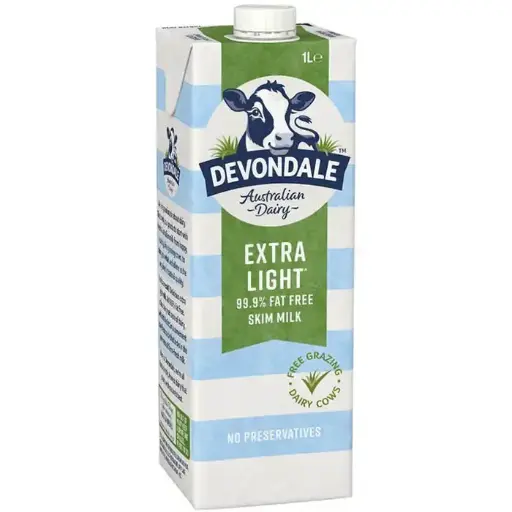 [7011108] DEVONDALE UHT LONG LIFE SKIM MILK 1 LITRE