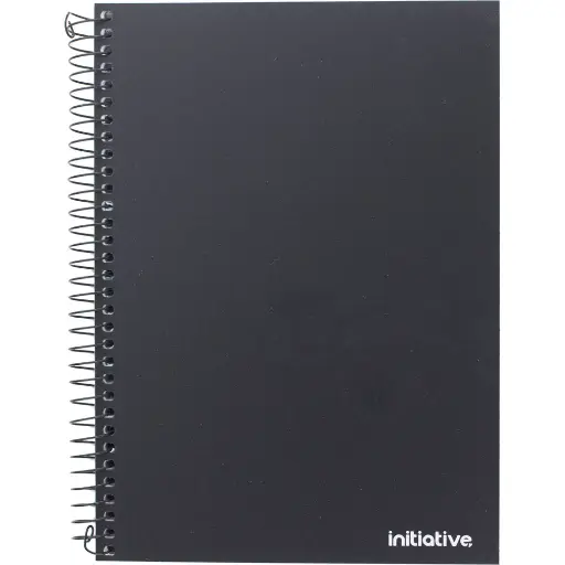 [7070970] INITIATIVE PREMIUM SPIRAL NOTEBOOK WITH PP COVER AND POCKET SIDEBOUND 200 PAGE A5
