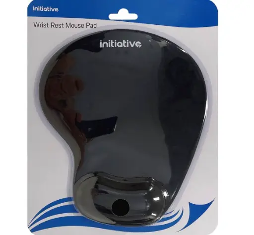 [7100396] INITIATIVE WRIST REST MOUSE PAD BLACK