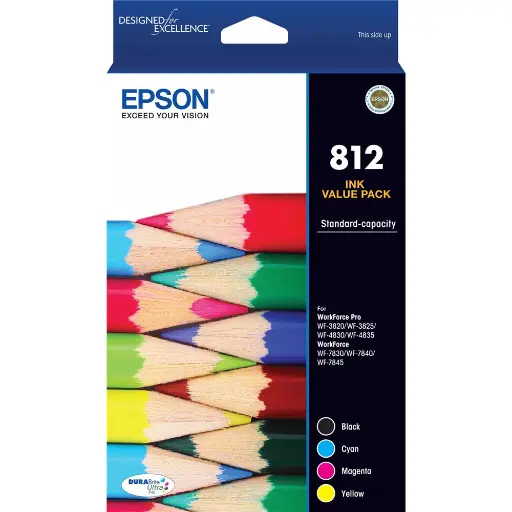 [7100496] EPSON 812 INK CARTRIDGE BLACK/CYAN/MAGENTA/YELLOW