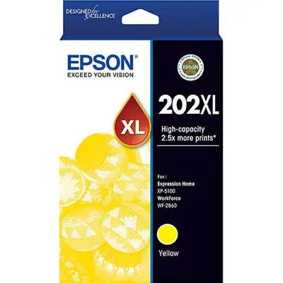[7089737] EPSON 202XL INK CARTRIDGE HIGH YIELD YELLOW