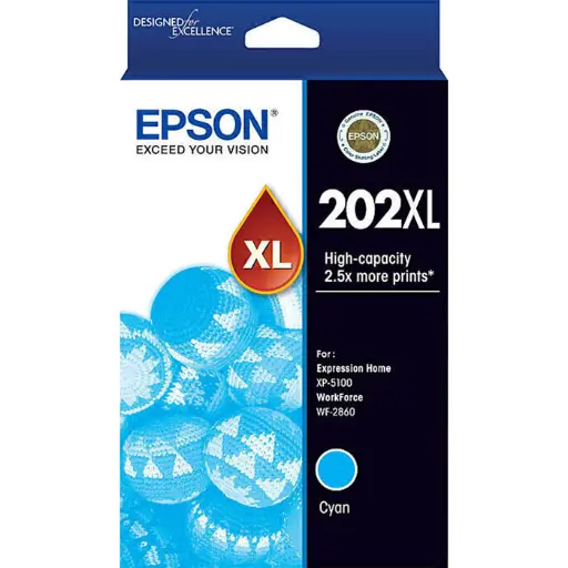 [7089733] EPSON 202XL INK CARTRIDGE HIGH YIELD CYAN