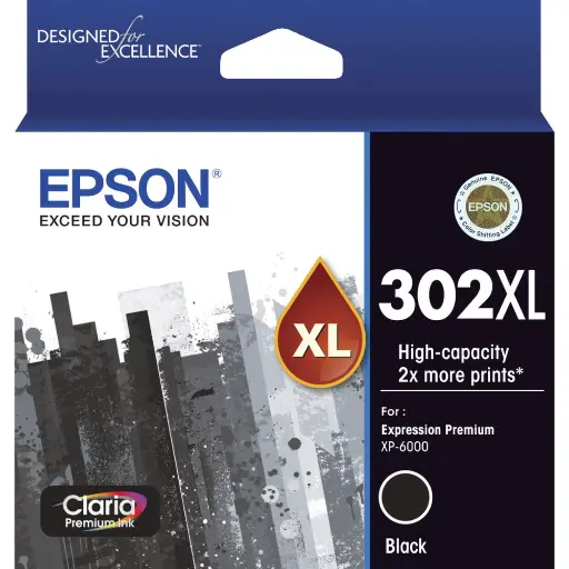 [7072231] EPSON 302XL INK CARTRIDGE HIGH YIELD BLACK