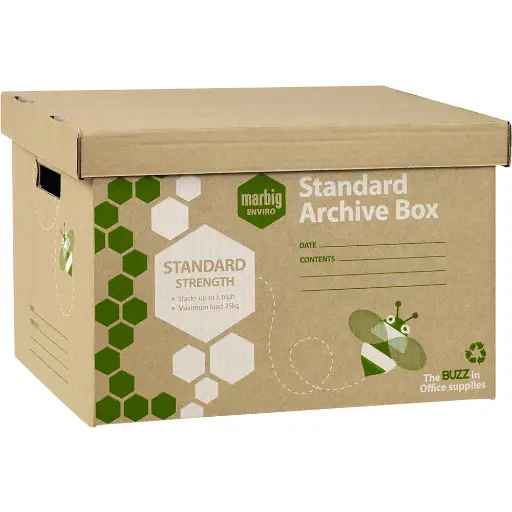 [7113501] MARBIG ENVIRO ARCHIVE BOX 420 X 315 X 260MM PACK 10