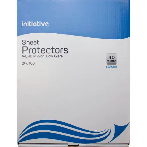 [7011453] INITIATIVE SHEET PROTECTORS 35 MICRON A4 CLEAR BOX 100