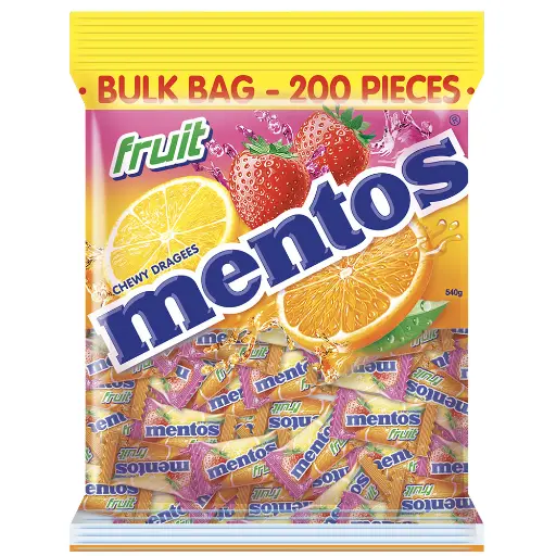 [7010331] MENTOS FRUIT PILLOW 540G