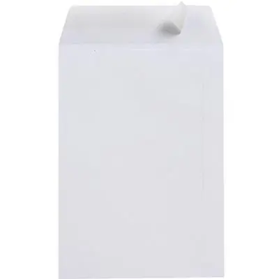 [JZ614006] JAZICO C4 ENVELOPES POCKET PLAINFACE STRIP SEAL 100GSM 324 X 229MM WHITE PACK 50