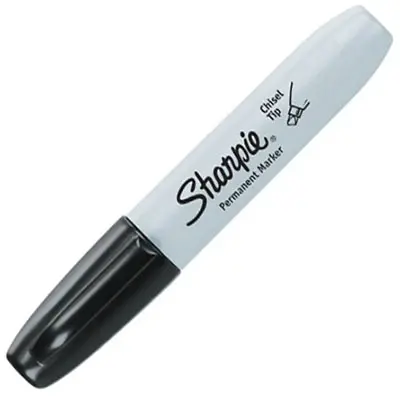 [7006781] SHARPIE PERMANENT MARKER CHISEL 5MM BLACK