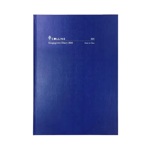 [7003189] COLLINS KINGSGROVE 381.P59 DIARY WEEK TO VIEW A5 BLUE