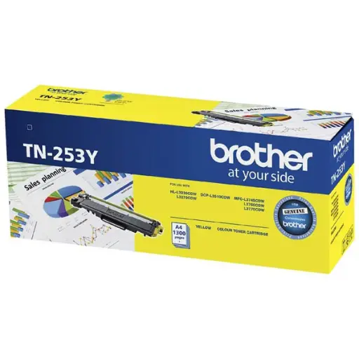 [7088871] BROTHER TN253 TONER CARTRIDGE YELLOW