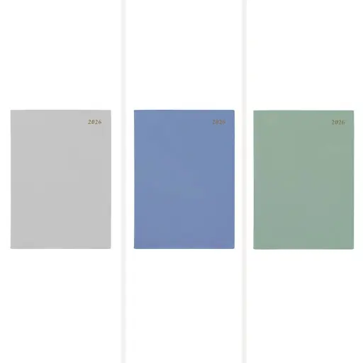 [7000920] CUMBERLAND 47SSH SOHO SPIRAL DIARY PVC WEEK TO VIEW A4 ASSORTED