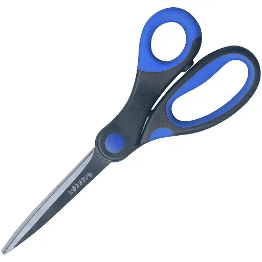 [7107233] INITIATIVE SOFT GRIP SCISSORS 185MM BLACK/BLUE