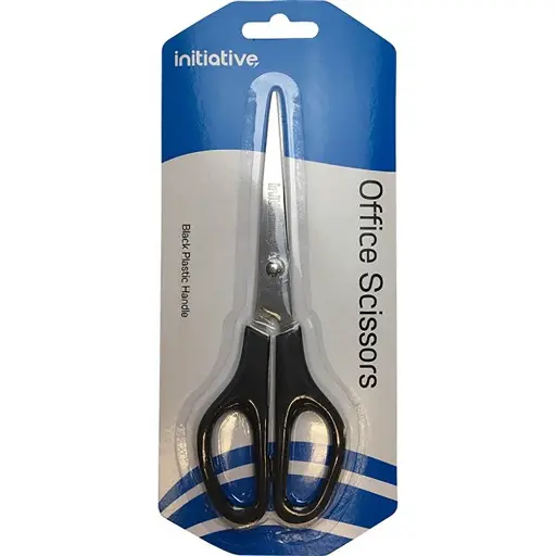 [7071793] INITIATIVE SCISSORS PLASTIC HANDLE 152MM BLACK