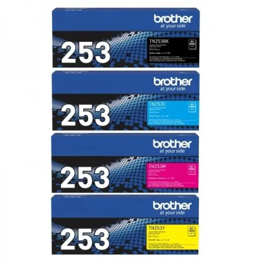 [BRTN253VP] BROTHER TN253 BUNDLE TONER CARTRIDGES - BLACK, CYAN, MAGENTA, YELLOW