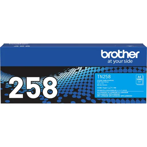 [7116174] BROTHER TN258C TONER CARTRIDGE CYAN