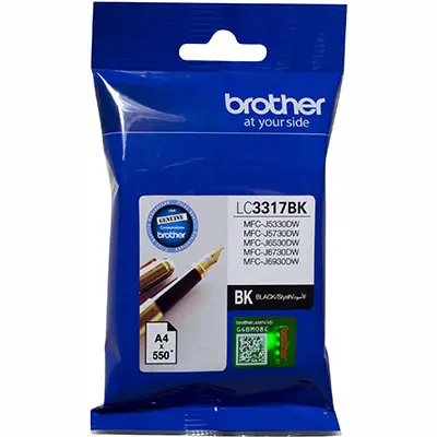 [7054666] BROTHER LC3317BK INK CARTRIDGE BLACK