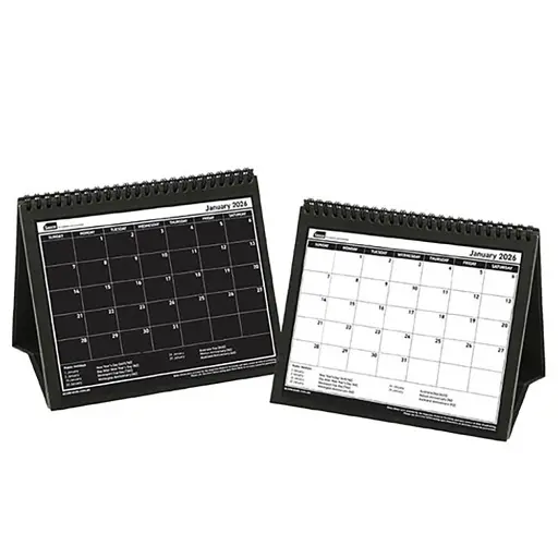 [7045652] SASCO 10730 TRI-FOLD 210 X 180MM DESK CALENDAR