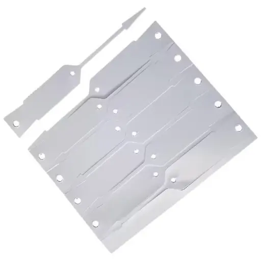 [BAKRV98W] DISPOSABLE VINYL KEY TAGS 140MM X 20MM WHITE PK1000