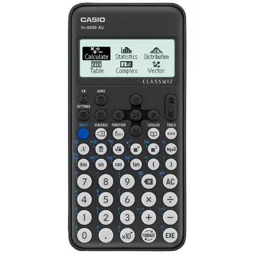 [7122845] CASIO FX8200AU SCIENTIFIC CALCULATOR BLACK