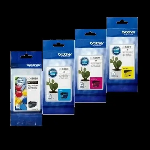 [7111249B] BROTHER LC436 INVESTMENT INK CARTRIDGE BUNDLE - 4 CARTRIDGES